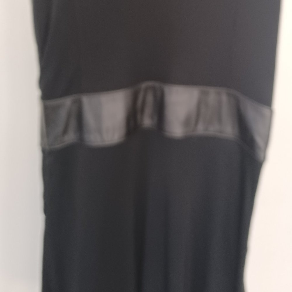 Club Monaco Black Leather Banded Dress - Picture 5 of 6